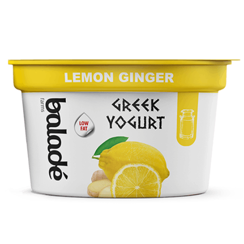 Balade Greek Yogurt Low Fat Lemon Ginger 180G 