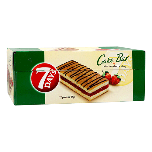 7Days  Cake Bar Stuffing Strawberry 25 G 