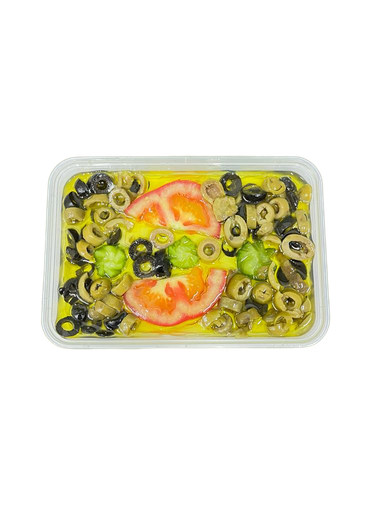 Labneh With Olives And Olive Oil 