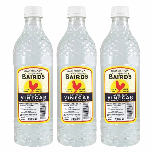 Bairds Clear Vinegar 3Pcs * 730Ml Offer 