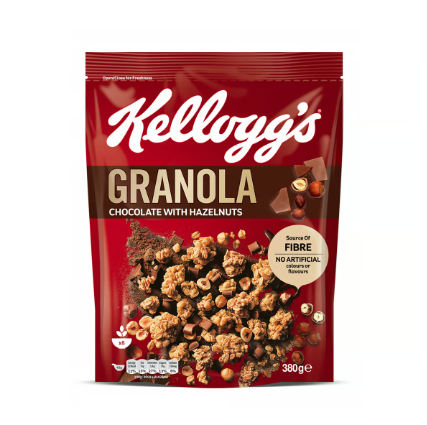 Kellogg'S Granola Chocolate With Hazelnuts 380G 