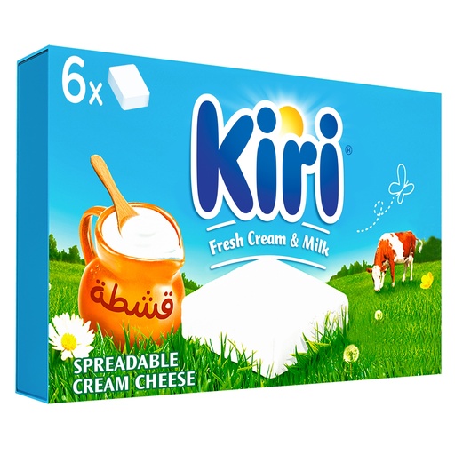 Kiri Spreadable Cream Cheese Squares 6 Portions 108g 