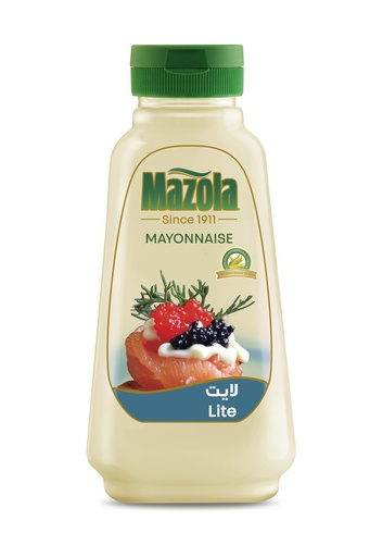 Mazola Mayonnaise Light Squeezy Pack 340Ml 