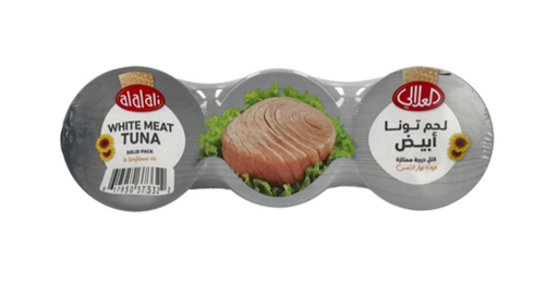 Alalali White Meat Tuna Solid Pack In Sun Flower Oil 3Pcsx170G 