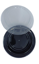 Black Round Container 16 Oz 