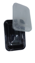 Black Rectangle Container 16 Oz 