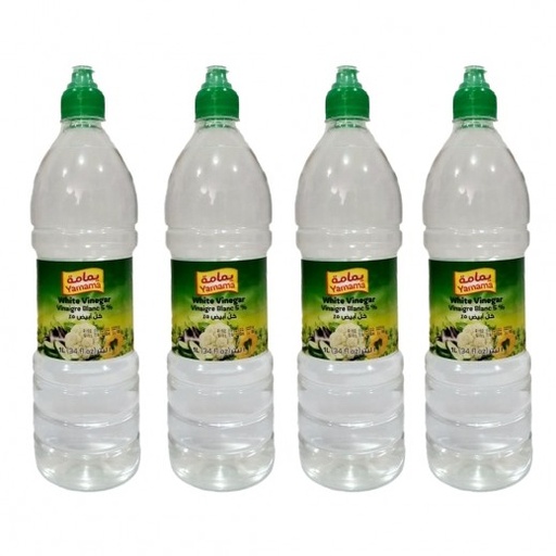 Yamama White Vinegar 1 Liter * 4 Pcs 