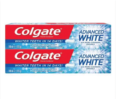 Colgate Advanced Whitening Toothpaste 100 Mlx2 