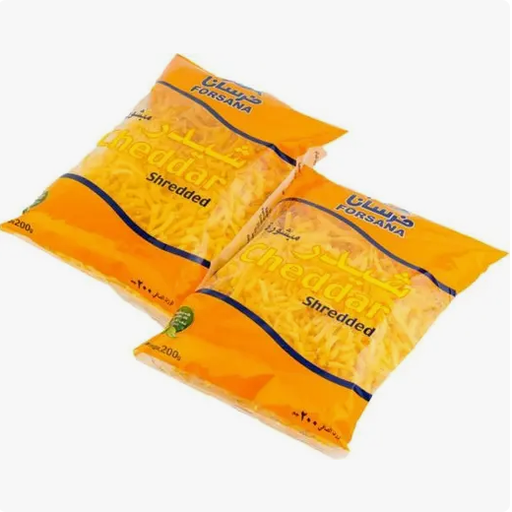 Forsana Shredded Cheese Cheddar 200Gx2 