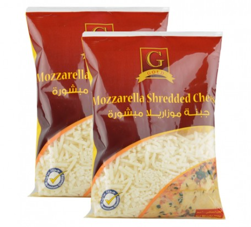 Gold Shredded Cheese Mozzarella 200Gx2 