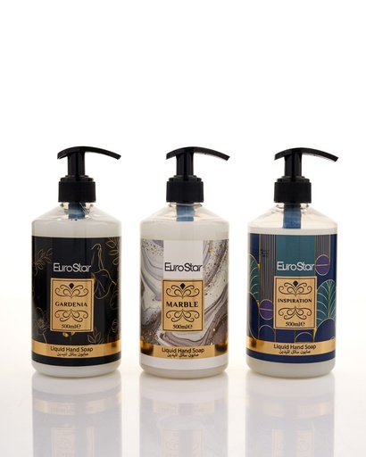 Euro Star Liquid Soap Inspiration+Gardenia+Marble  500 Ml (3 Pcs) 