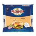 President Delicious Burger with Cheddar Cheese Slices, 200g 