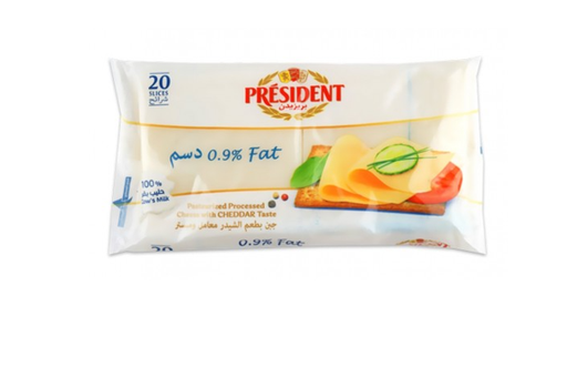 President 20 Slices Cheese 0% Fat 400 G 