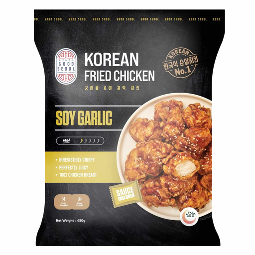 Good Seoul Korean Fried Chicken Soy Sauce Garlic 450Gm 