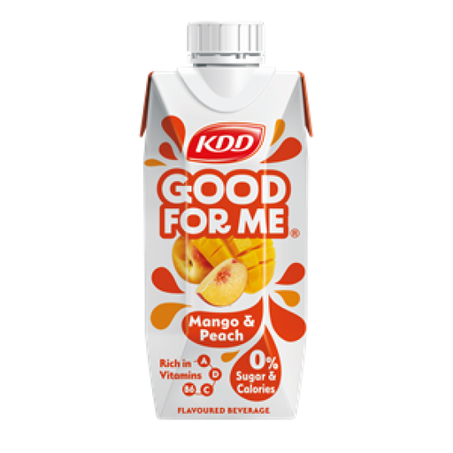 KDD Good For Me Mango & Peach Flavored Beverage, 250ml 