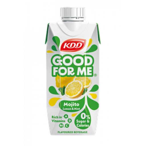 KDD No Sugar Added Good For Me Lemon & Mint Mojito Flavored Juice 250 ml 