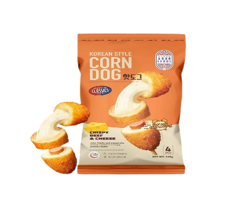 Good Seoul Korean Style Corn Dog Crispy Beef & Cheese 320gm 