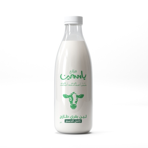 Alban Laban Cow Full Fat  Plastic Bottle 1L [Kuwait]