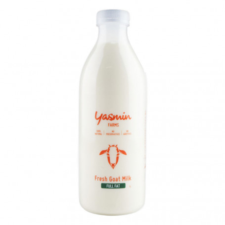 Yasmin Farms Milk Goat Full Fat Plastic Bottle 1L [Kuwait]