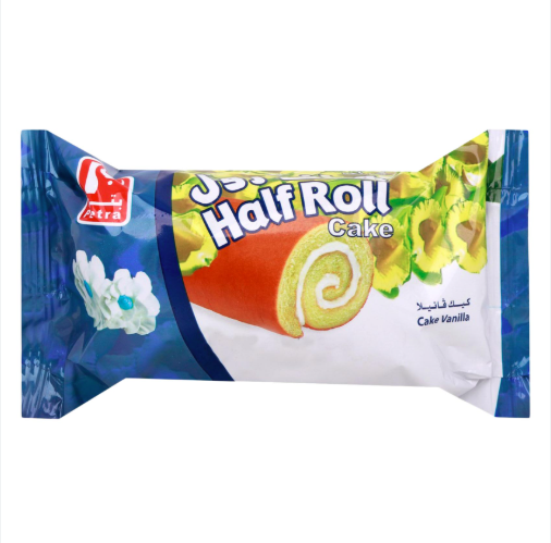 Petra Half Roll Cake Vanilla 85 Gm 