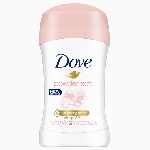 Dove Women Anti-Perspirant Deodorant Stick Powder Soft Alcohol Free 40 g 