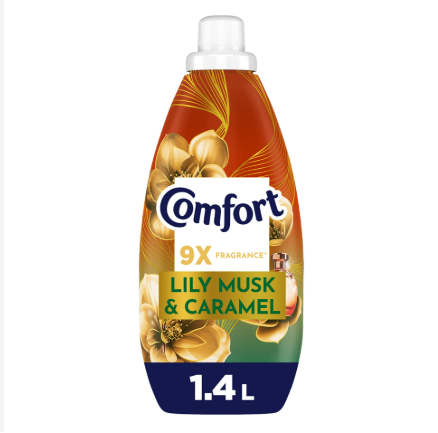 Comfort Concentrate Fabric Softener Lily Musk & Caramel 1.4 Litres 