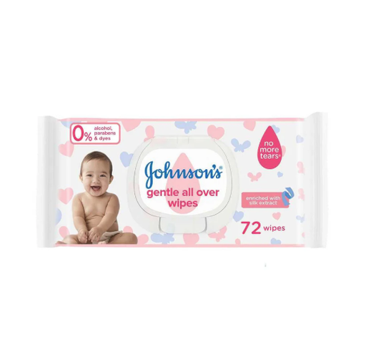 Baby Gentle All Over Wipes 72'S  