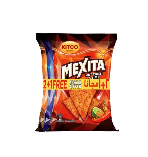 Kitco Mexita Tortilla Chips Assorted Flavour Value Pack 3 x 130 g 