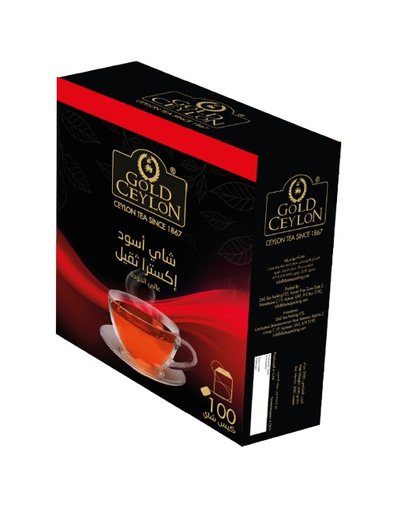 جولد سيلون 100 كيس شاي اسود  اكسترا ، وزن 2 جرام لكل كيس 