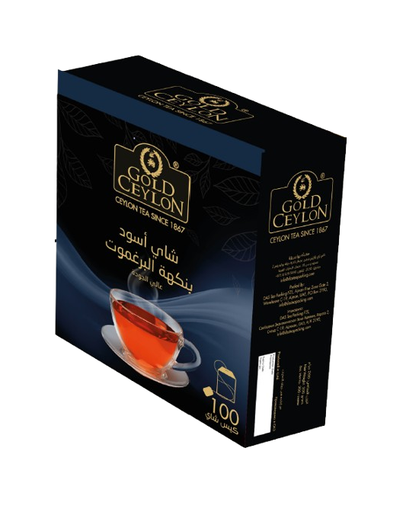 جولد سيلون 100 ظرف شاي ايرل جرى ، وزن 2.0 جرام لكل كيس 