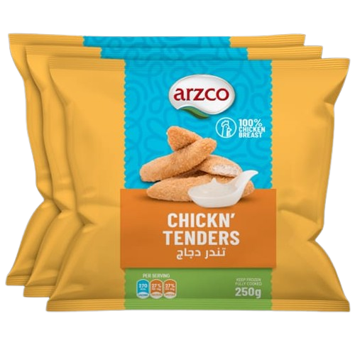 Arzco Frozen Chicken Tenders 3X250G 