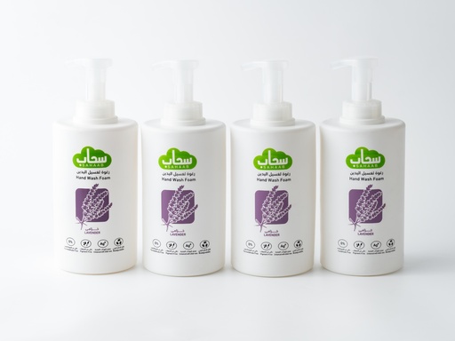 Sahaab Foam Hand Wash Lavander 1 ltr 4 Pcs 